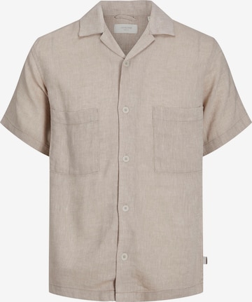 JACK & JONES Button Up Shirt 'CAIRO' in Brown: front