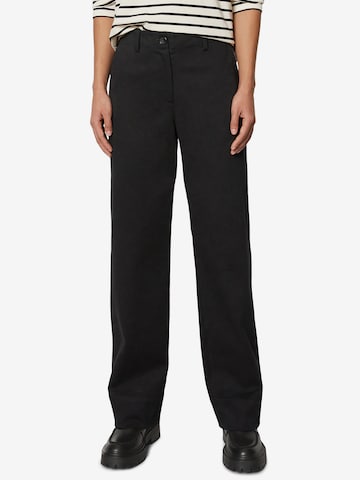 Loosefit Pantalon Marc O'Polo en noir : devant