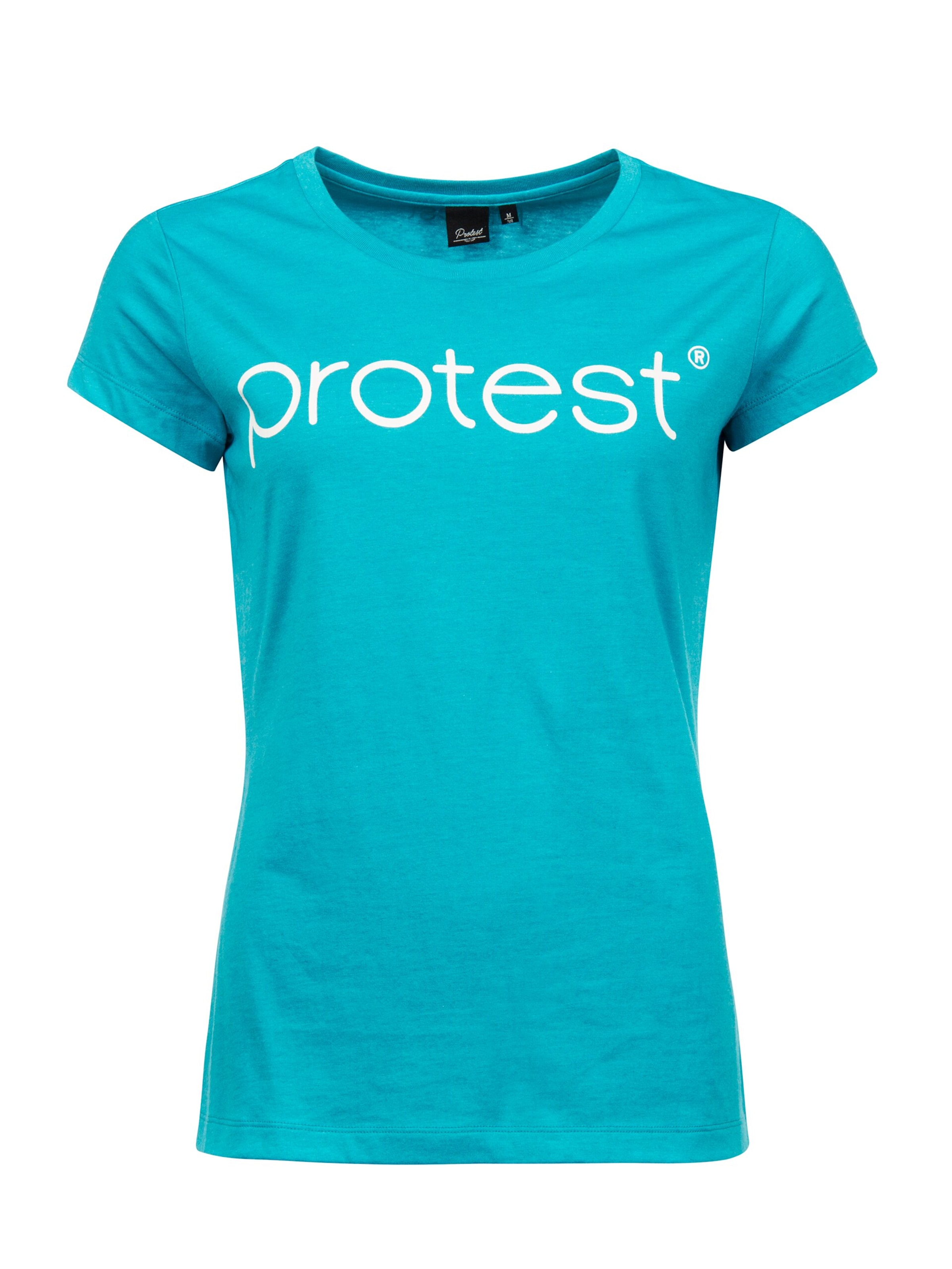 PROTEST Shirt 'CLASSIC LOGO T-SHIRT' in Blauw: voorkant