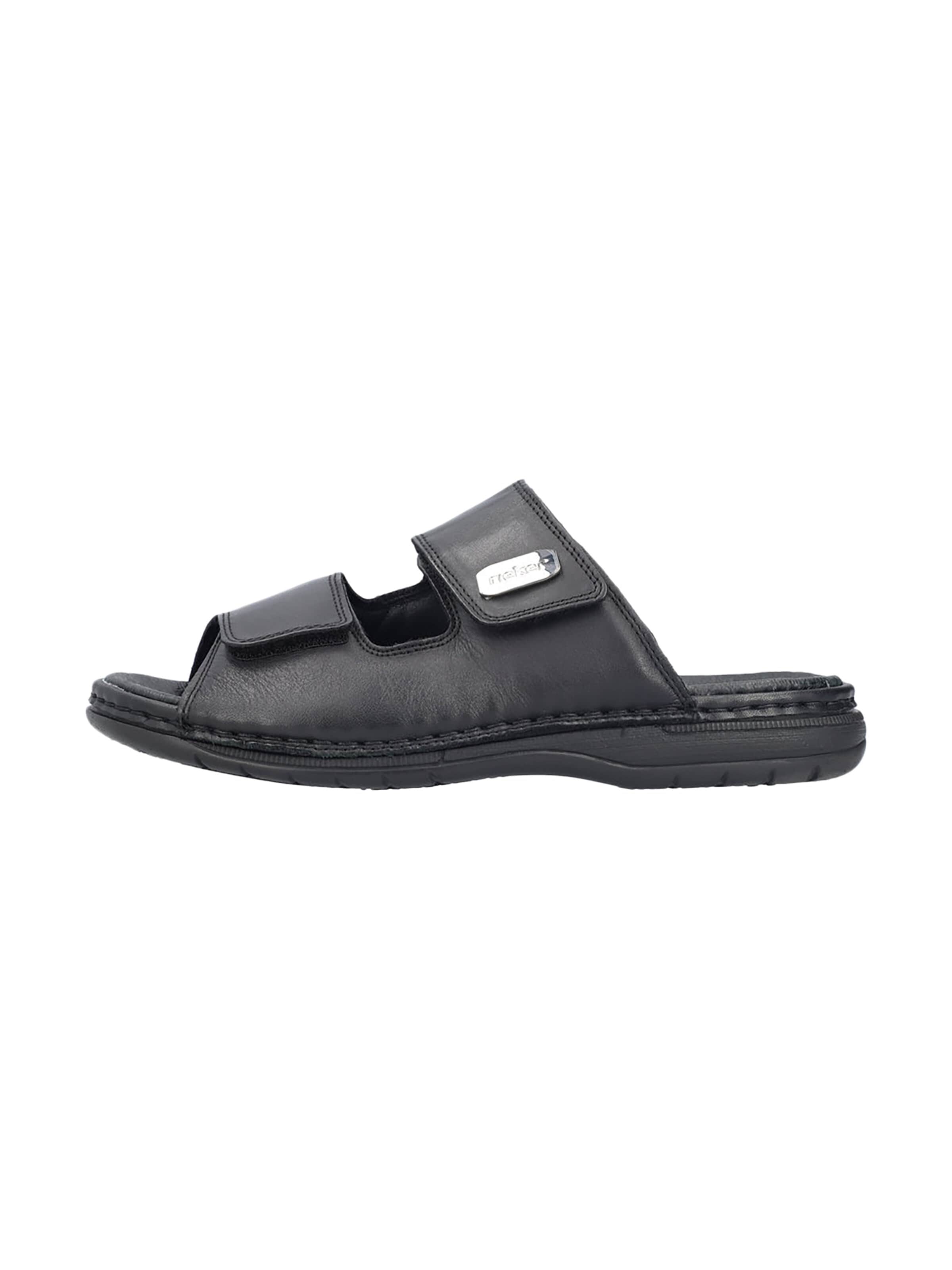 Sandalo di Rieker in nero: frontale