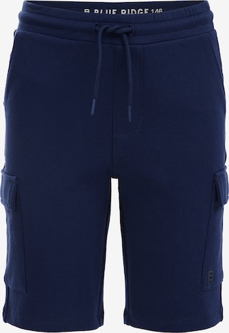 Coupe slim Pantalon WE Fashion en bleu : devant