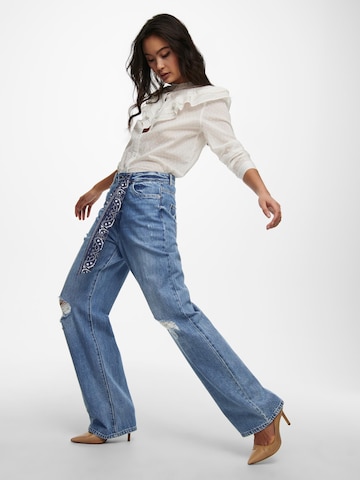 ONLY Wide Leg Jeans 'Molly' in Blau