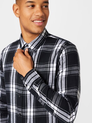 HOLLISTER Regular Fit Hemd in Schwarz