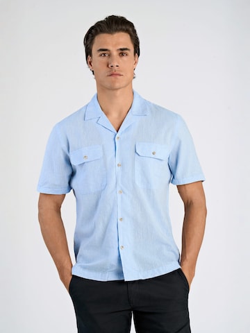 Lindbergh Regular fit Overhemd in Blauw