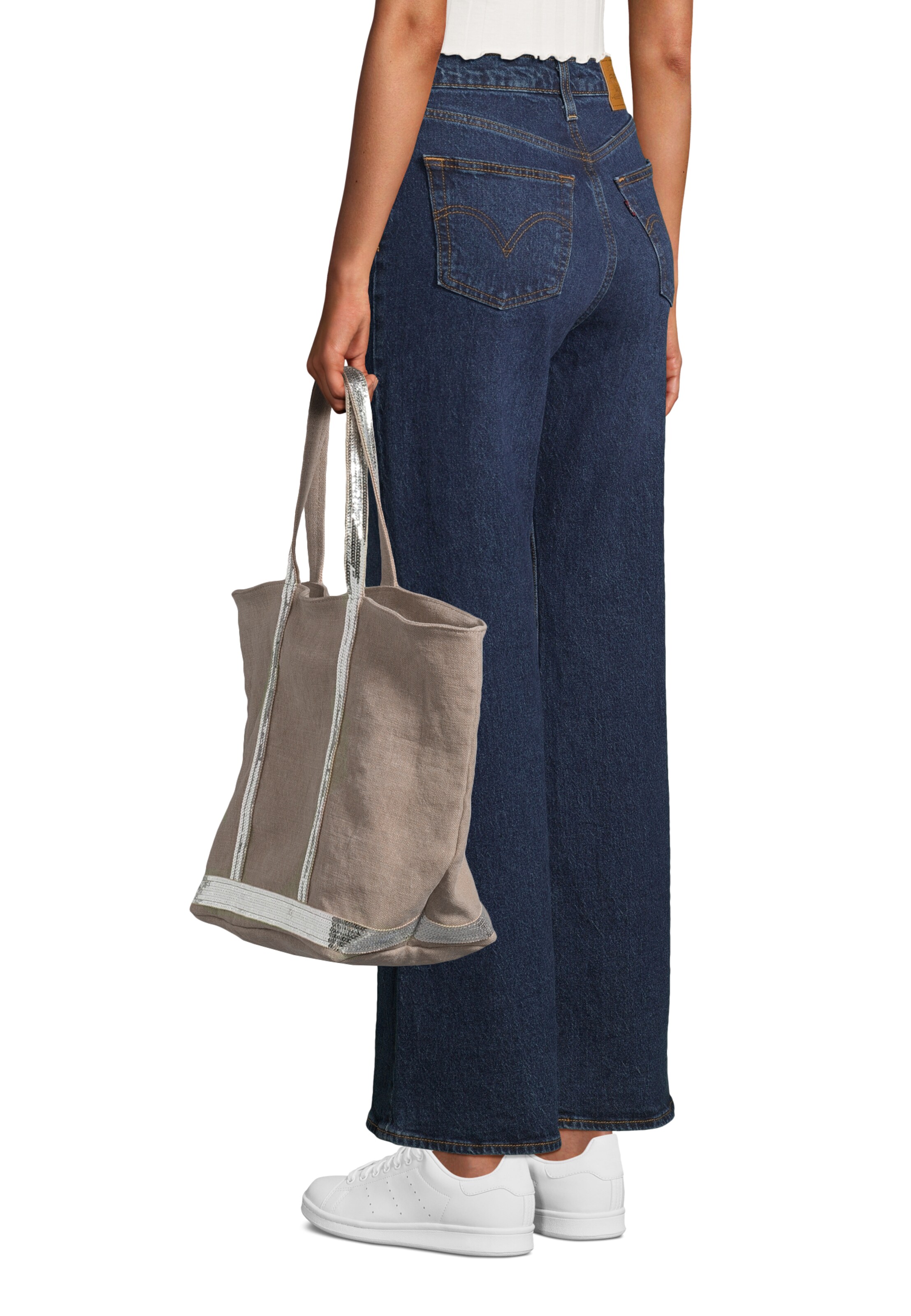 Vanessa Bruno Μεγάλη τσάντα 'CABAS' σε γκρι: μπροστά