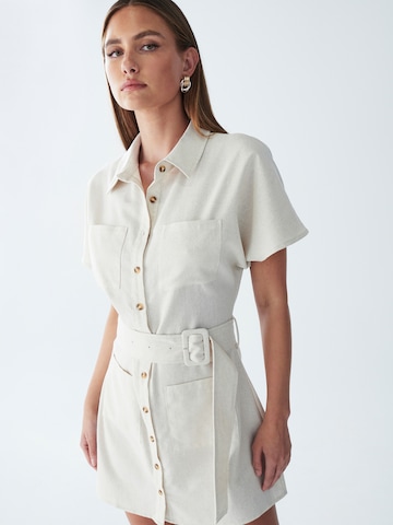 Willa Skjortklänning 'Zel' i beige