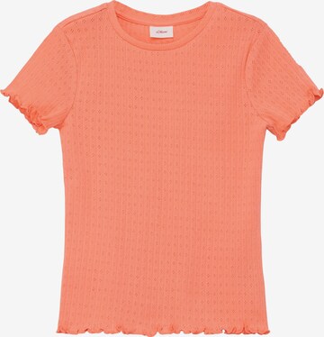 T-Shirt s.Oliver en orange : devant