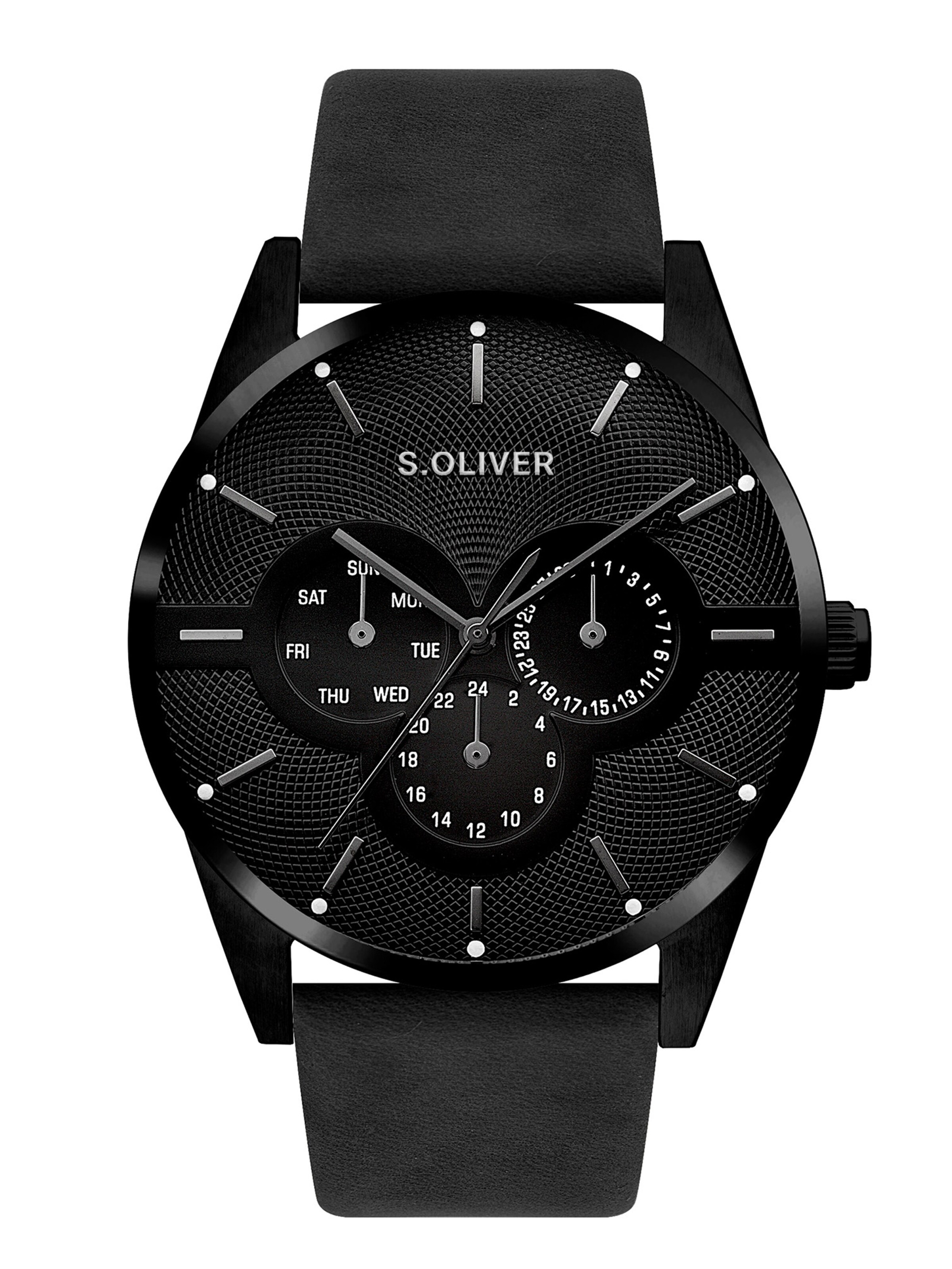 s.Oliver Analog watch in Black: front