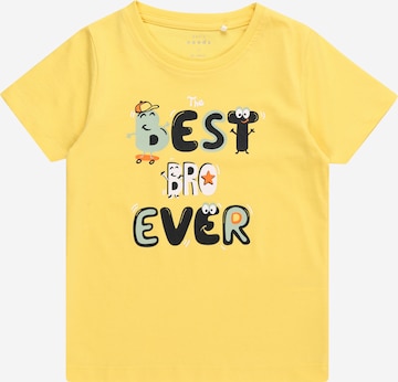 NAME IT Shirt 'VICTOR' in Yellow: front