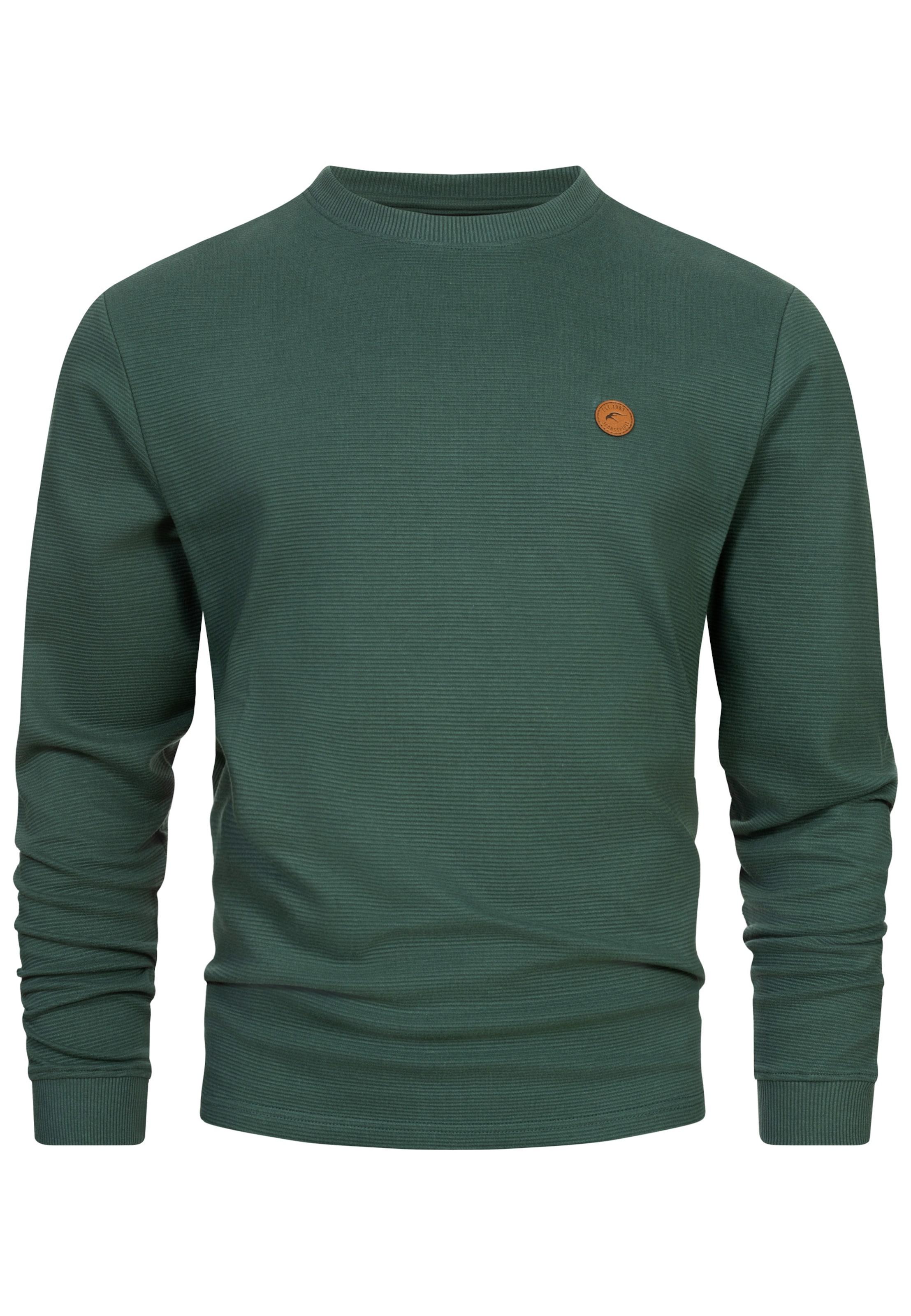 INDICODE JEANS Sweatshirt in Groen: voorkant