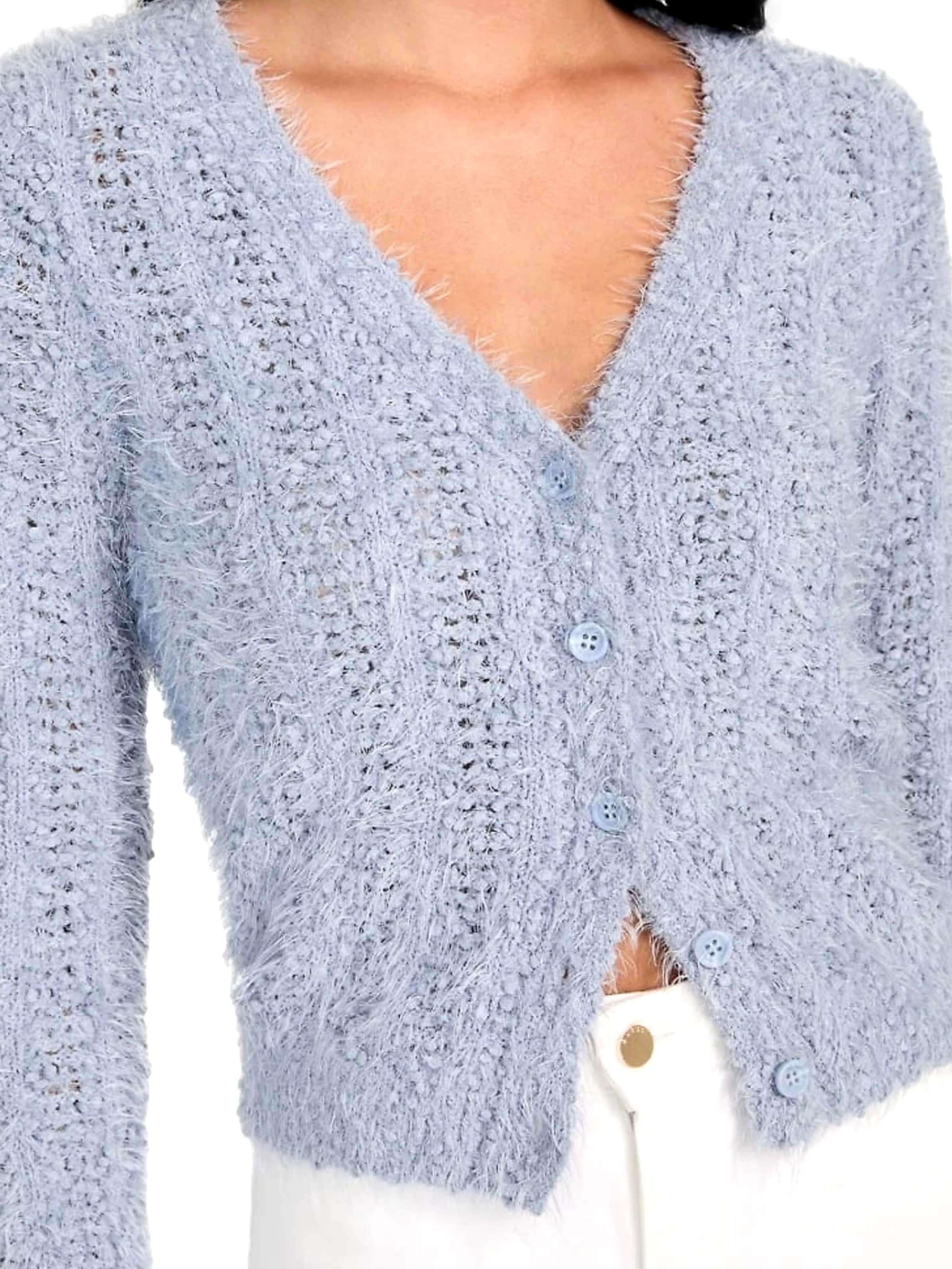 GUESS Gebreid vest 'Bea' in Blauw