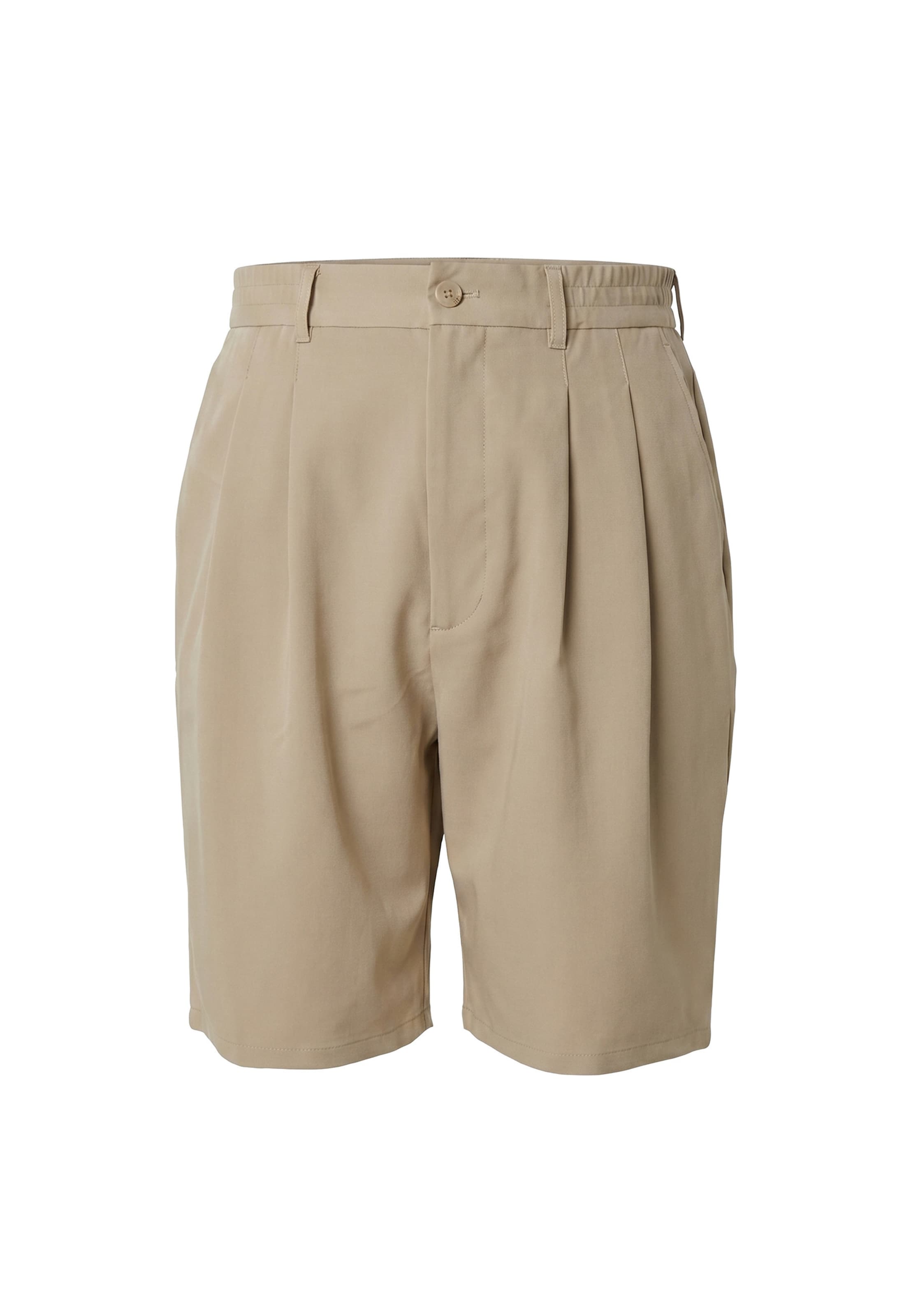Urban Classics - Regular Calças com pregas em bege: frente