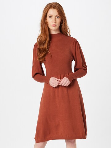 Fransa Knitted dress 'Dedina 4' in Brown: front