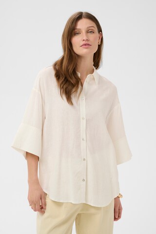 SOAKED IN LUXURY Blouse 'SLAria' in Wit: voorkant