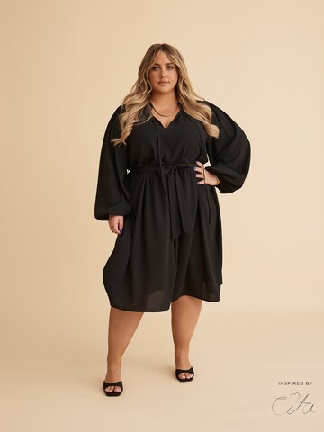 Guido Maria Kretschmer Curvy - Vestido 'Catherine' em preto