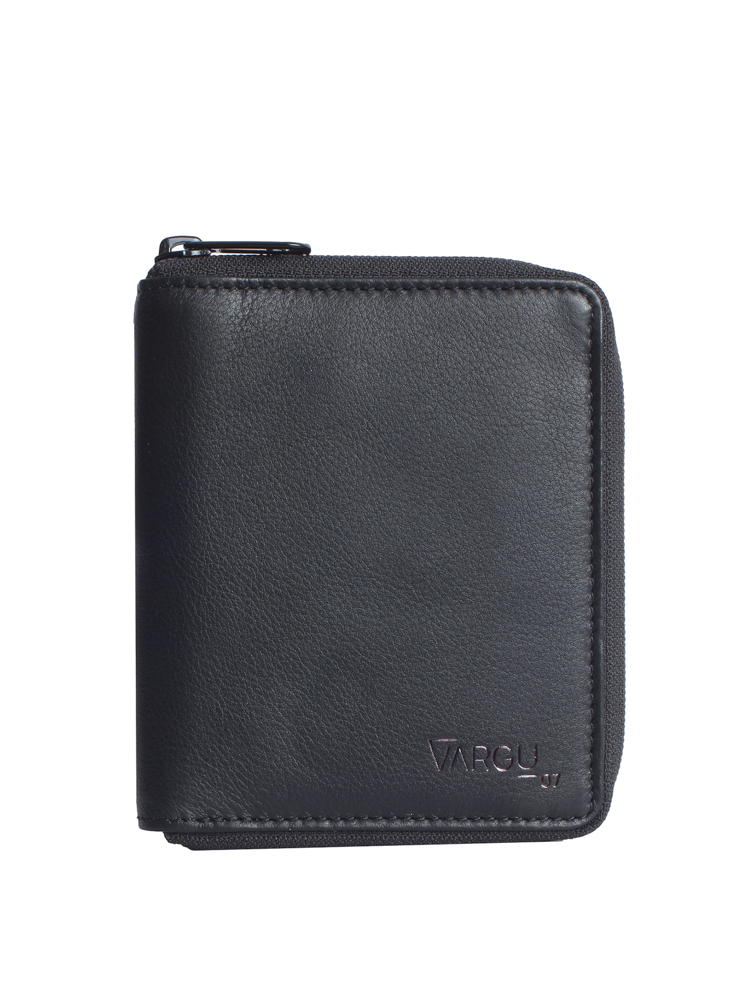 VARGU Portemonnaie ' WENS 1-A mono' in Schwarz: Vorderseite