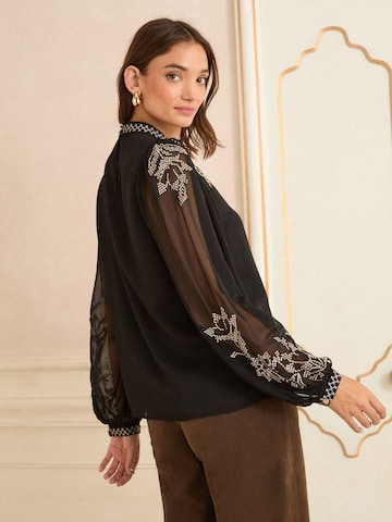 love & roses Bluse in Schwarz