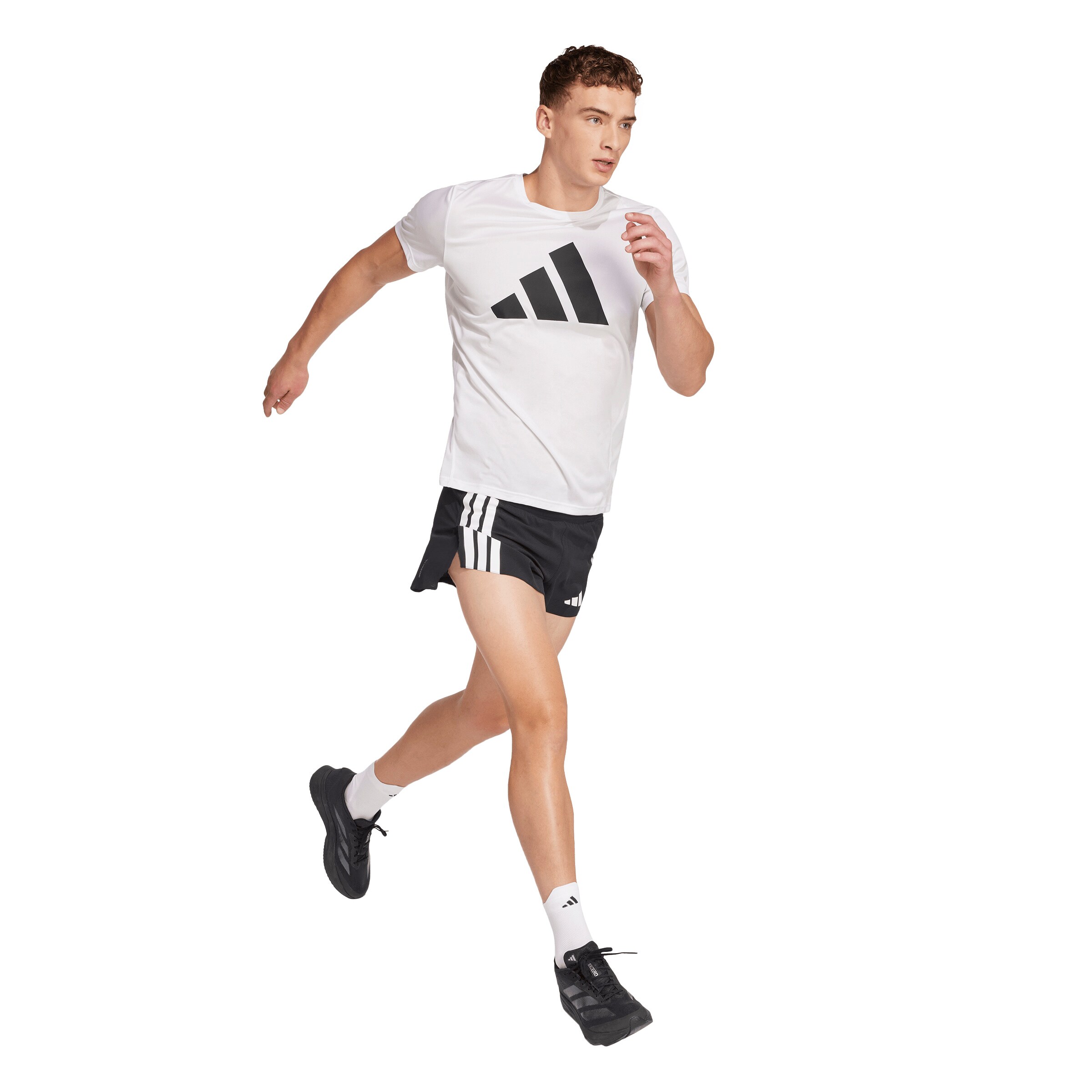 ADIDAS PERFORMANCE Slimfit Sportbroek 'Adizero' in Zwart