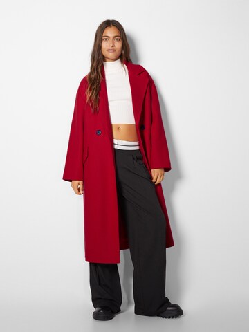 Bershka Between-seasons coat in Red