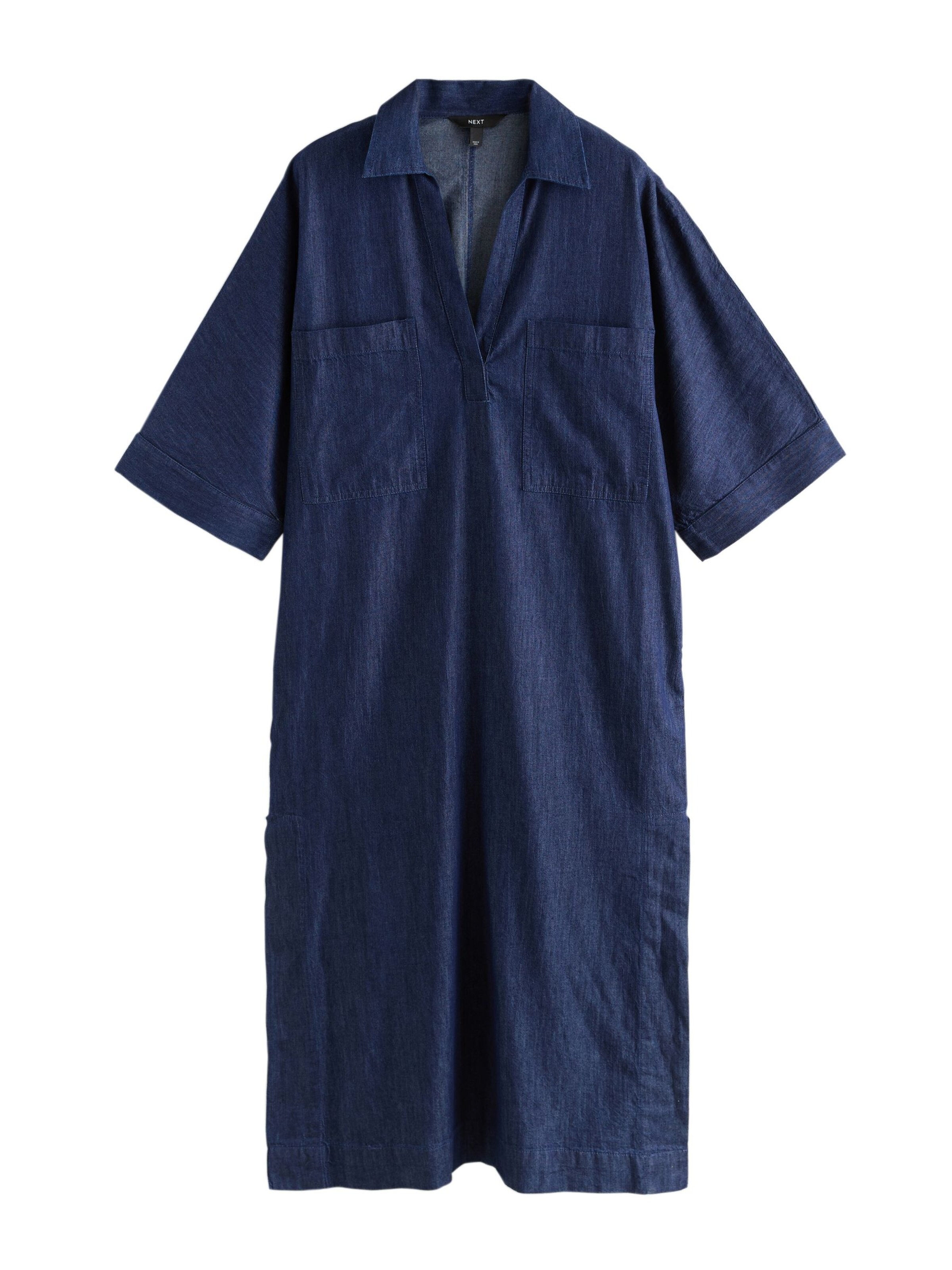 Next - Vestido em azul: frente