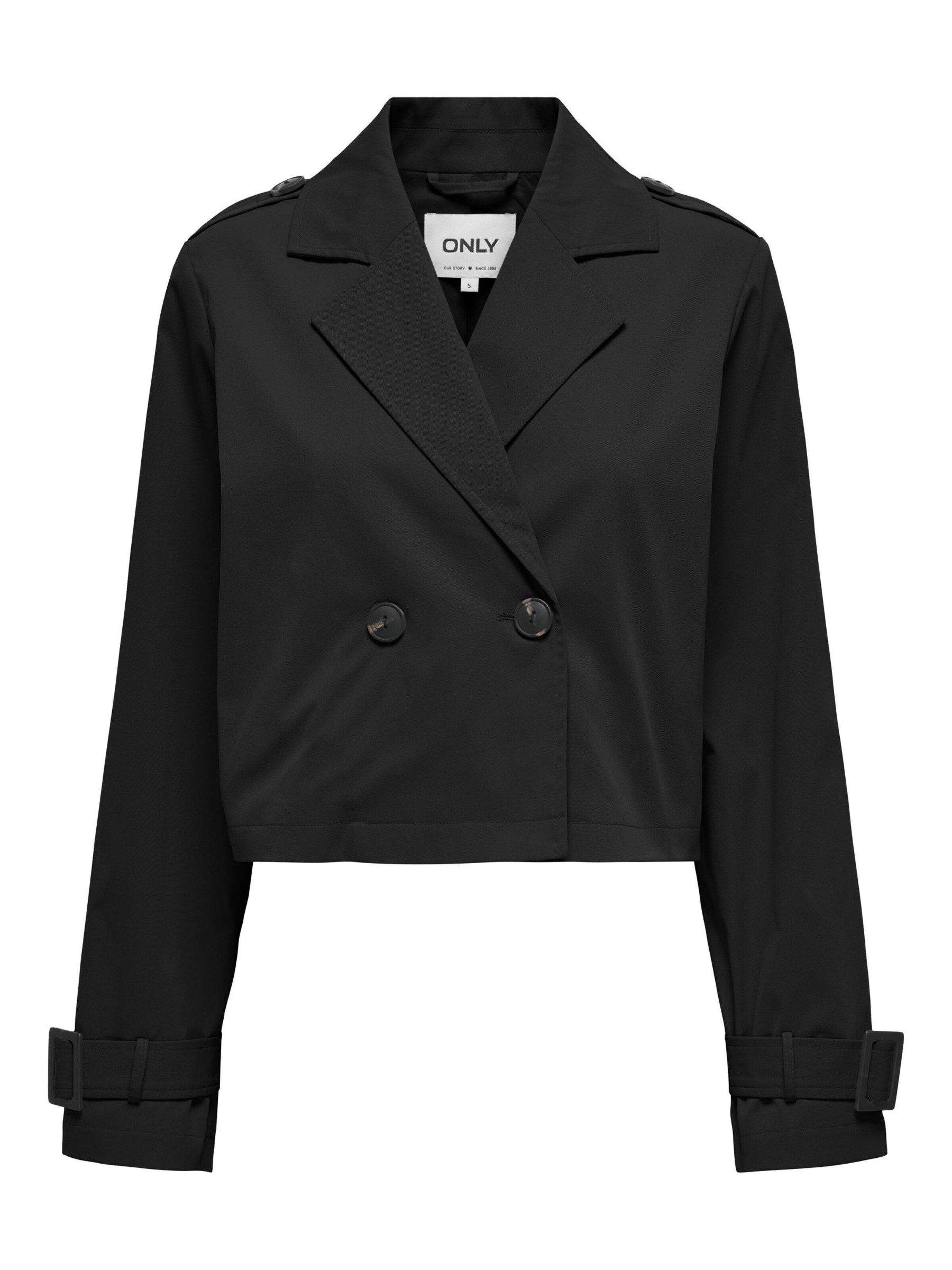 Giacca di mezza stagione 'ONLEja' di ONLY in nero: frontale