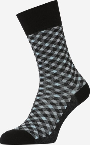 Chaussettes 'Smart Check' FALKE en noir : devant