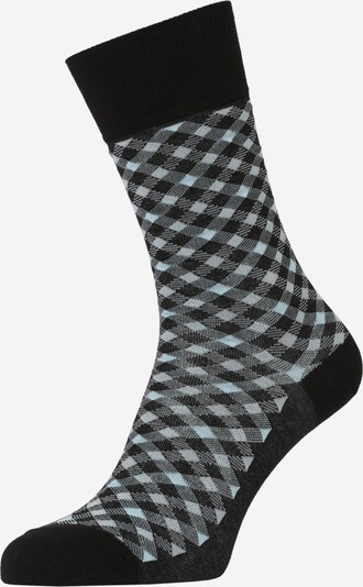 FALKE Chaussettes 'Smart Check' en opal / noir, Vue avec produit