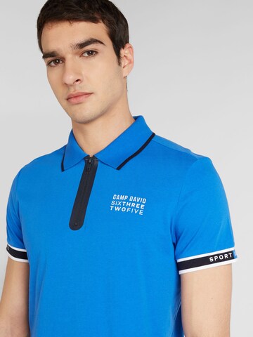 CAMP DAVID Poloshirt in Blau