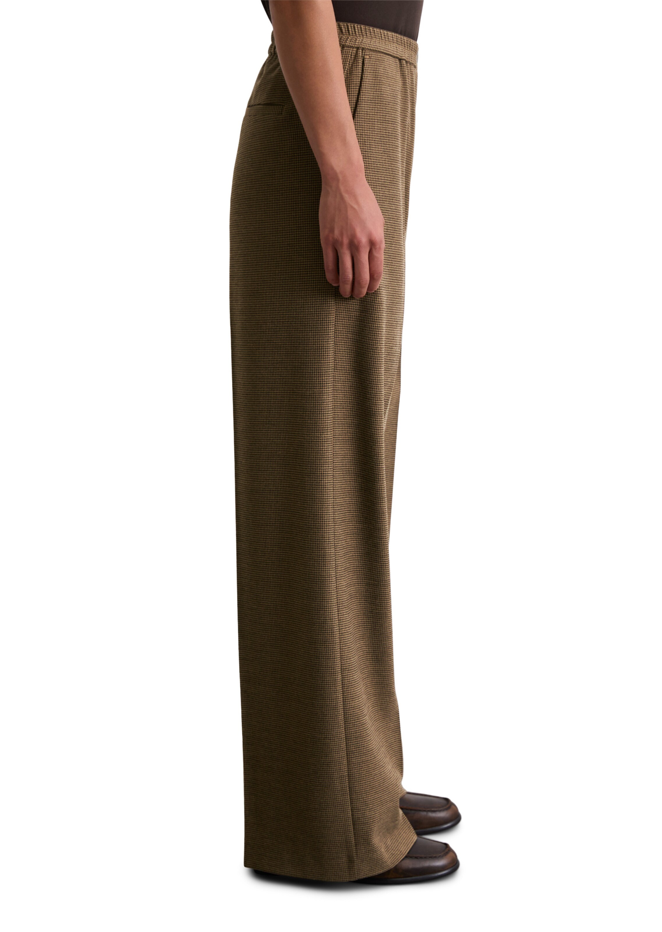 Marc O'Polo Voľný strih Nohavice - Béžová