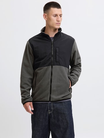JACK & JONES Fleece Jacket 'JWHMARVIN' in Grey: front
