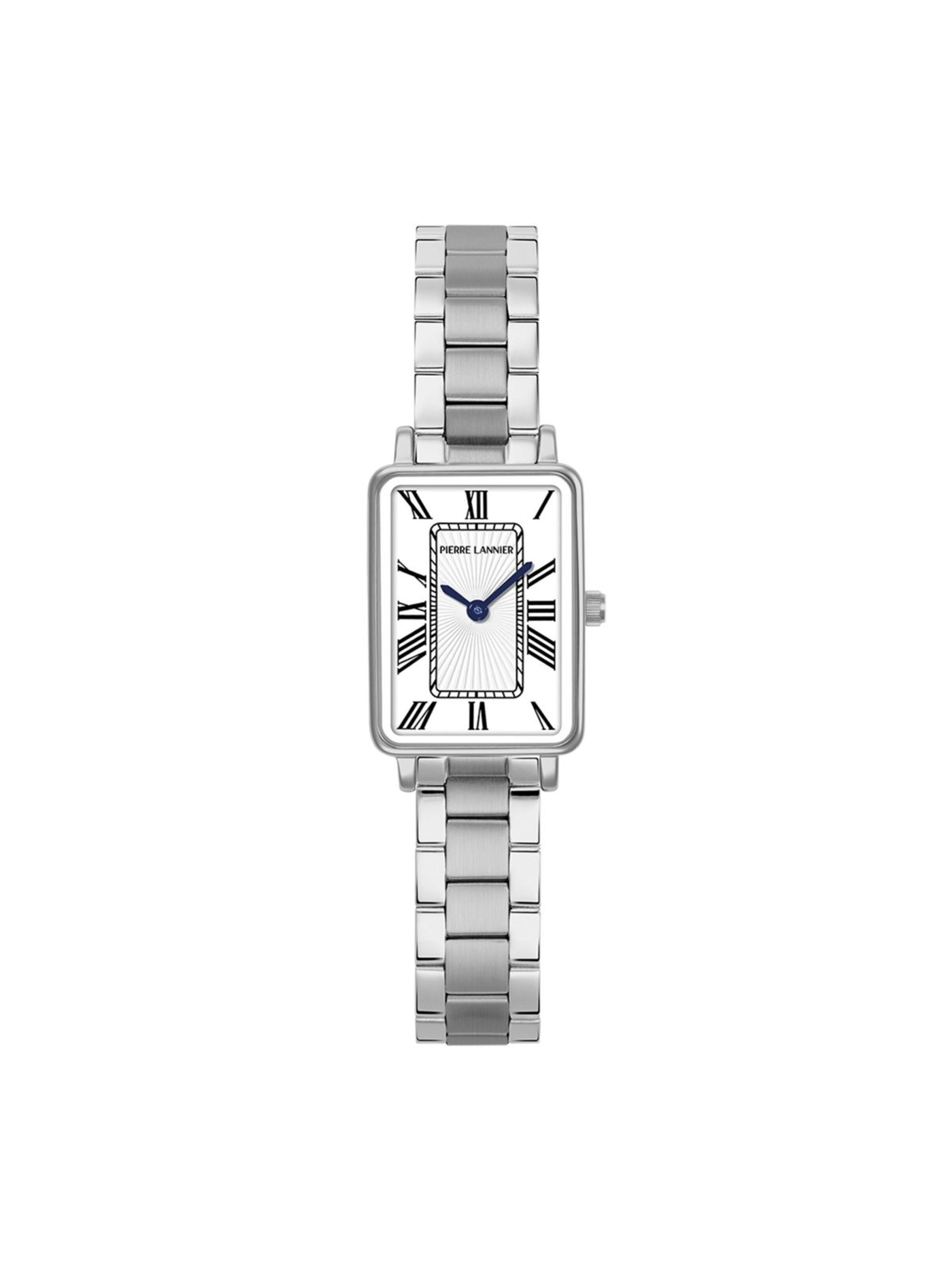 Montre à affichage analogique Pierre Lannier en blanc : devant