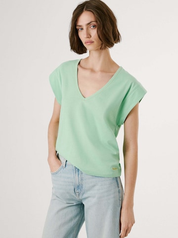 Pepe Jeans Shirt 'Anabelle' in Groen: voorkant