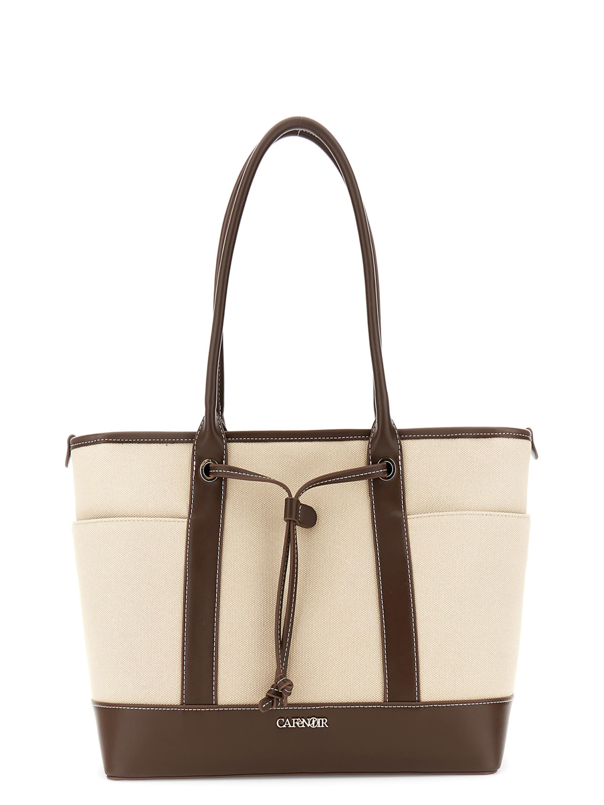 Borsa a sacco di CAFè NOIR in beige: frontale