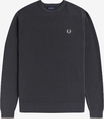 Sweat-shirt Fred Perry en gris : devant