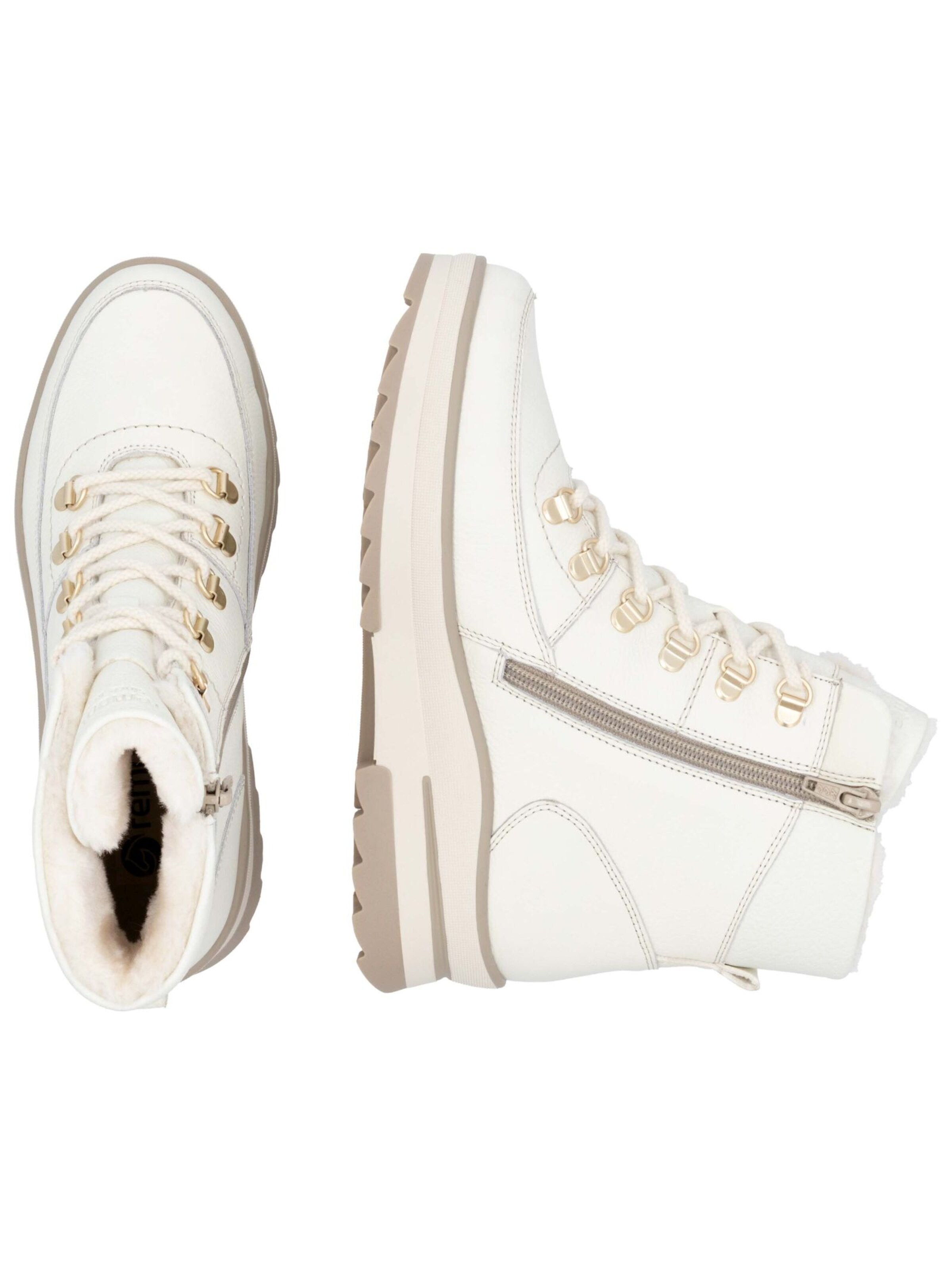 REMONTE Schnürstiefelette in Weiß