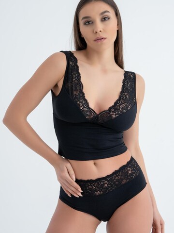 Evoni Bralette Underwear sets 'mit Spitze' in Black: front