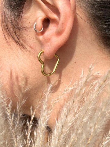 Pure Schmuck Oorbellen 'Love Heart' in Goud