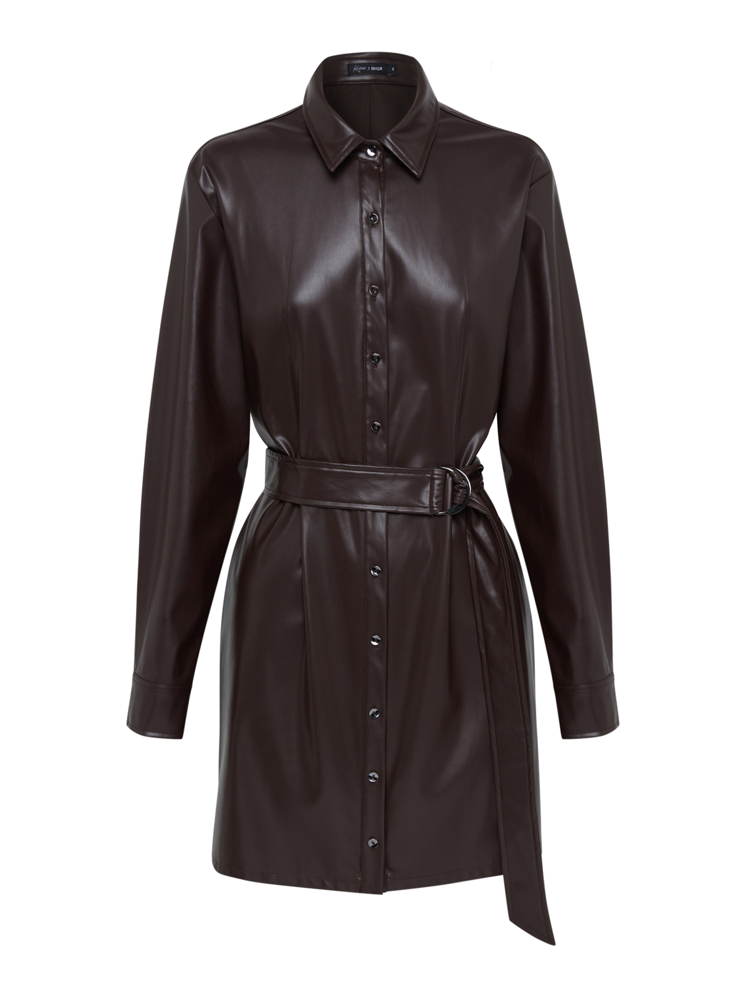 BWLDR Košeľové šaty 'MARSEILLE' - Hnedá: predná strana