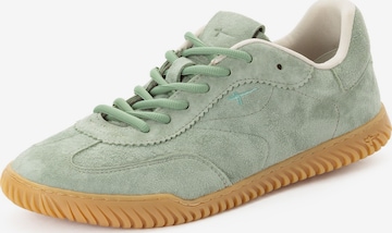 Baskets basses Tamaris en vert : devant