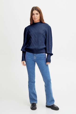 PULZ Jeans Pullover in Blau