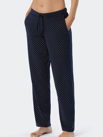 SCHIESSER Панталон пижама 'Mix & Relax' в синьо