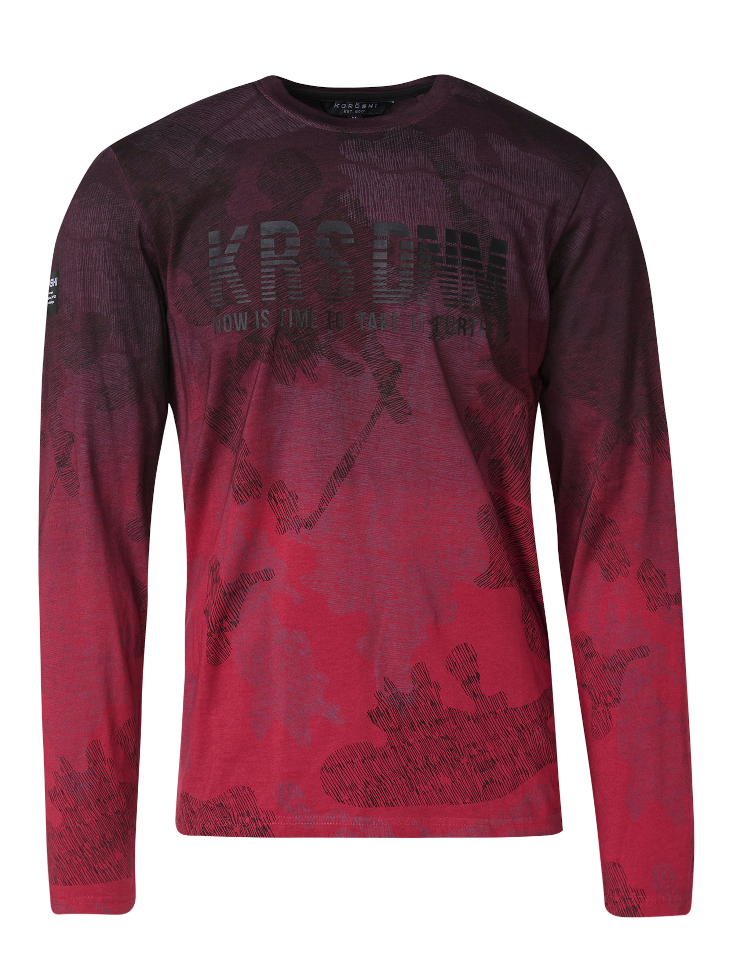 T-Shirt KOROSHI en rouge : devant