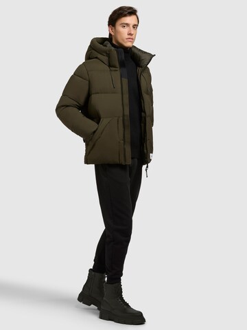 khujo Winter Jacket ' BELA MATT ' in Green