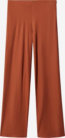 MANGO Wide leg Pants 'DIEGO' in Brown: front