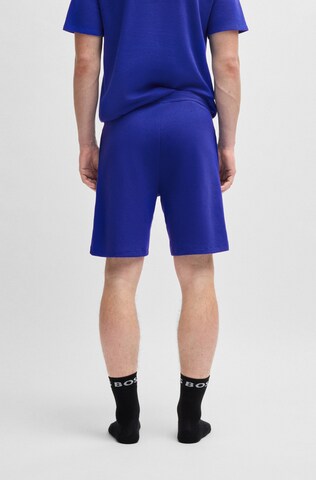BOSS Loosefit Pyjamashorts in Blau