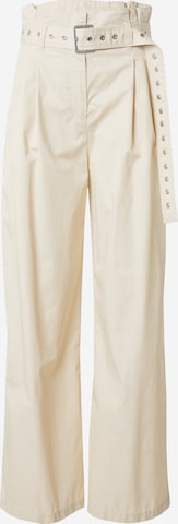 & Other StoriesLoosefit Hlače s naborima - bež boja: prednji dio