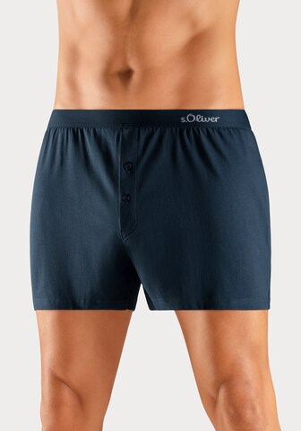 s.Oliver - Boxers em azul: frente