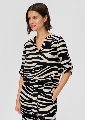 s.Oliver Blouse in Zwart: voorkant