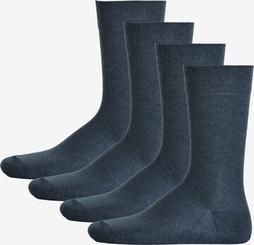 Hudson Socks in Blue: front