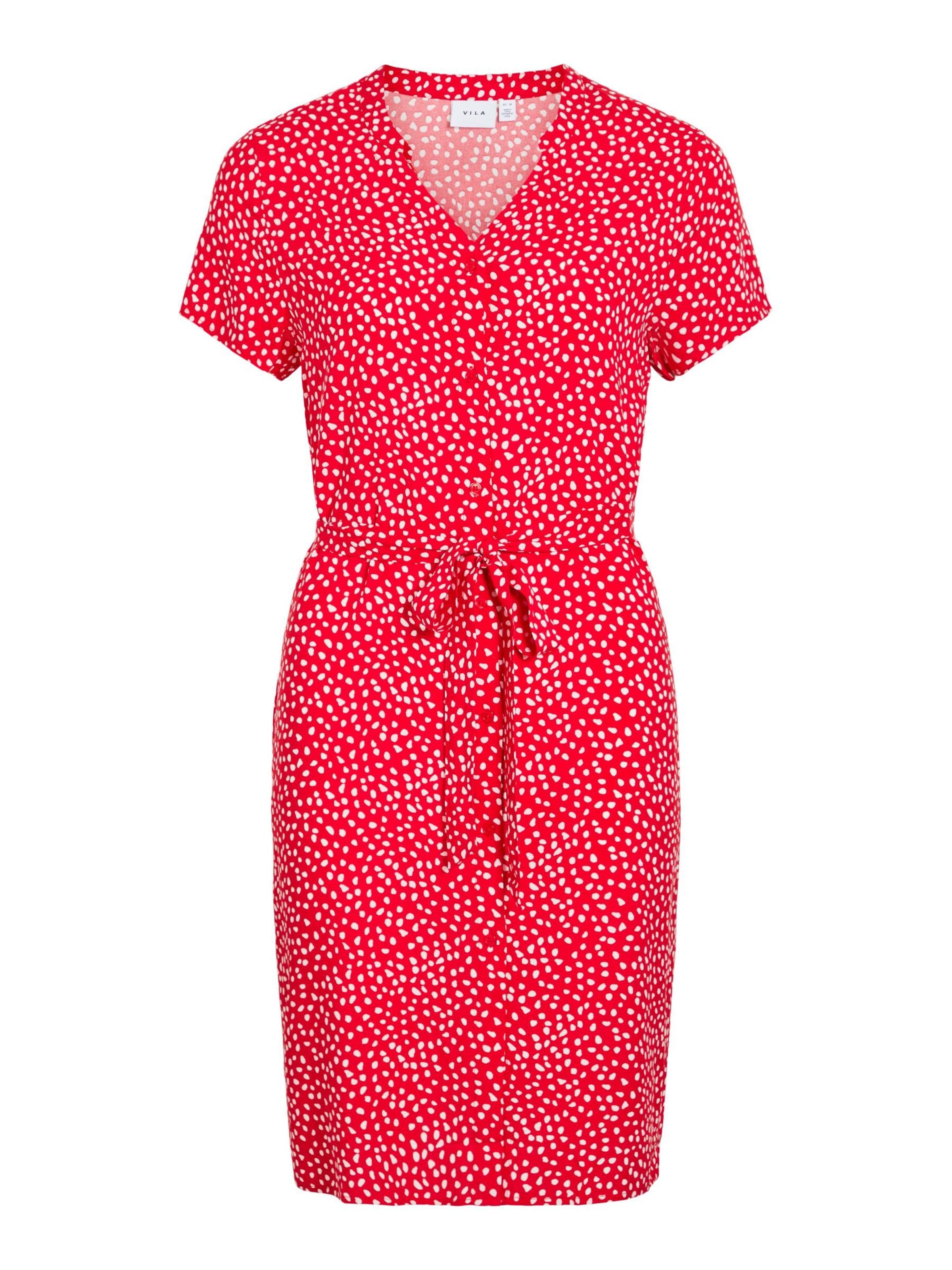 VILA Dress in Red: front